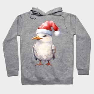 American Herring Gull in Santa Hat Hoodie